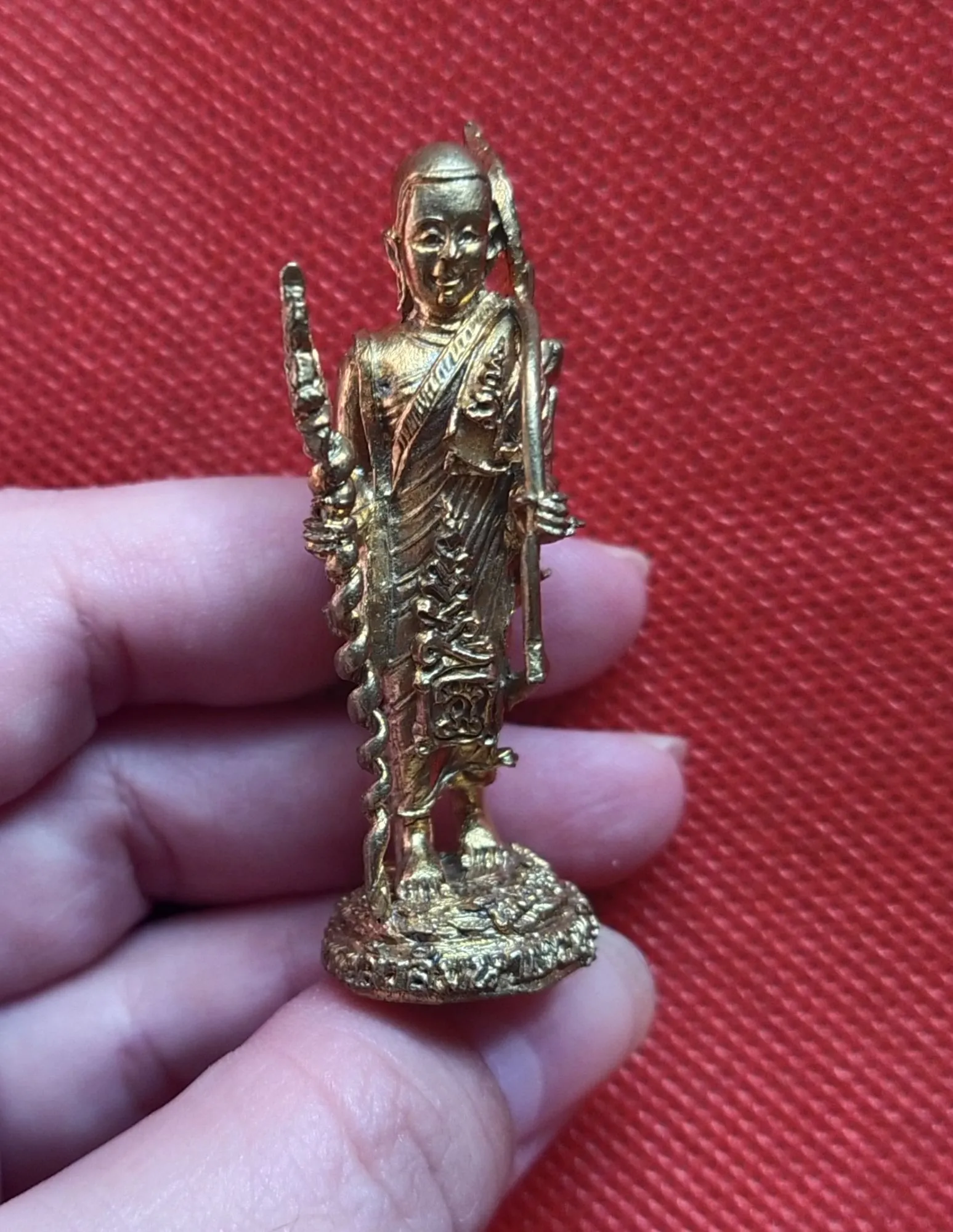 พระสีวลี รุ่นเปิดโลกธาตุ หลวงปู่บัว วัดทัพหลวง จ.สระแก้ว ปี 2555 (เลข40)