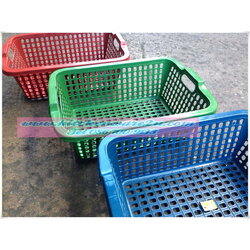 P06801 ตะแกรงใส่ผ้าหูจับ (47*35*16 cm) No.073 JN (ราคาส่งต่อ 1 โหล : 12 ใบ)