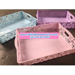 P10295 ตะแกรงเหลี่ยม (25*33*7 cm) ใส่ A4 ได้ สีหวาน ขายดีมากก (ราคาส่งต่อ 1 โหล: 12 ใบ ขายส่งทุกอย่าง 20 บาท