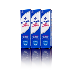 SAPP888 Herbal Toothpaste ยาสีฟัน สมุนไพร ลดคราบหินปูน ลดกลิ่นปาก