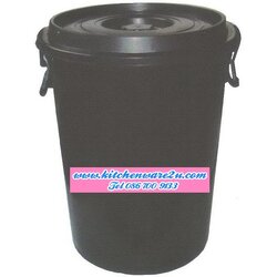 P08665 ถังน้ำลายไม้ 12 แกลอน (42.7*42.7*43 cm) สีดำ ขายยกมัด เพื่อสะดวกขนส่ง No.12ดำ NS (ราคาส่งต่อ 12 ใบ:เฉลี่ย 110 บต่อใบ)