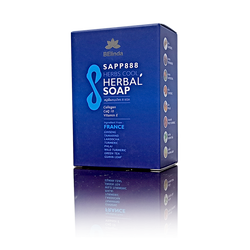 Belinda Herbs cool Herbal soap สบู่สมุนไพรสูตรเย็น 8 ชนิด ช่วยบำรุงผิว ต่อต้านการเกิดริ้วรอยและจุดด่างดำ