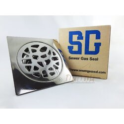 ตะแกรงกันกลิ่นสแตนเลสเกรด 304 หน้ากลม กว้าง 10x10 ซม.