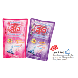 P12239 น้ำยาเช็ดพื้น ลีโอ 700 มิล ราคาขายส่งต่อ 1 ลัง : 24 ซอง : เฉลี่ย 14 บต่อซอง