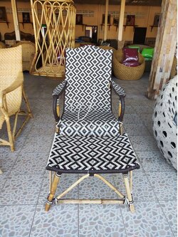 เก้าอี้สตูลหวายแท้สานหวายเทียม