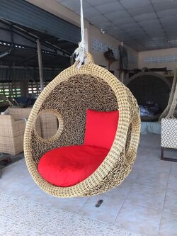 โซฟากลมหวายเทียม