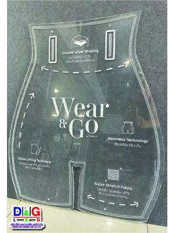 ป้ายอะคริลิคพิมพ์uvลงบนวัสดุ พร้อมไดคัตตามภาพ