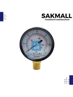 Pressuse Gauge ออกล่าง Y-50 (12 Bar -170 Psi) TASANI