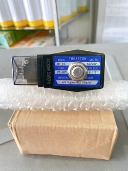 Victory woman โซลินอยด์วาล์วทองเหลือง 1/2 นิ้ว 220VAC