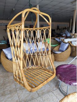 กระเช้าชิงช้าหวายแท้