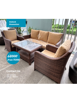 Vichitr ชุดหวายเทียมสไตล์คลาสสิคสีน้ำตาล