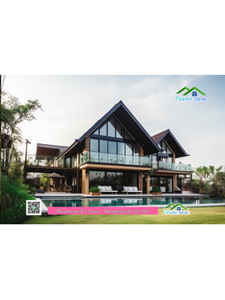 แบบบ้านโมเดิร์น บ้านพักตากอากาศ ออกแบบ เน้นมองเห็น "วิวภูเขา"