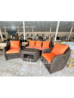 ชุดโซฟาหวายเทียมปุ๊กกี้