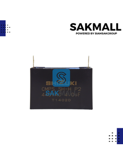 คอนเดนเซอร์สี่เหลี่ยมแอร์มิตซู 4 ไมโคร 440 โวลต์ แท้