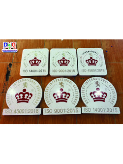 ป้ายสแตนเลสยกขอบพับขอบ