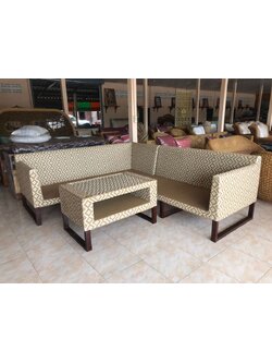 ชุดเข้ามุมหวายแท้สานหวายเทียม