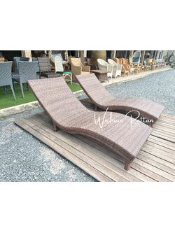 เตียงอาบแดดหวายเทียม รุ่น S