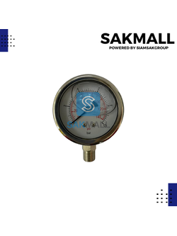 Pressuse Gauge ออกล่าง Y-60 น้ำมัน(10 Bar -140 Psi)