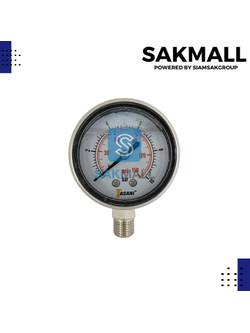 Pressuse Gauge ออกล่าง Y-50 น้ำมัน (10 Bar -150 Psi) TASANI
