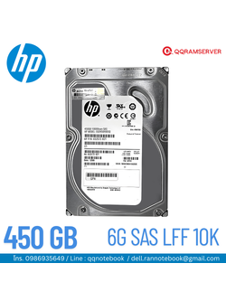 HDD Server HP Proliant DL20 G10 450GB SAS 10K 6G ฮาร์ดดิสก์ Server