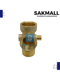 ข้อต่อทองเหลือง ขนาด G1 นิ้ว -1 1/4 นิ้ว-1 1/4 นิ้ว 5 ทาง (80มิล)