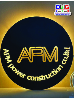 ป้ายเหล็กหนา 2มิล ฉลุใส่ไฟออกหลัง