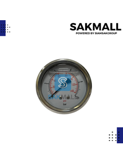 Pressuse Gauge ออกหลัง X-60 น้ำมัน(10 Bar -140 Psi)
