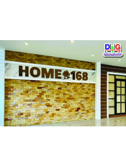 ป้ายตัวอักษรสแตนเลสโรสโกลล์ ยกขอบความหนาได้ตามความต้องการ