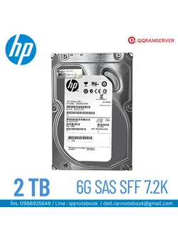 HDD Server HP Proliant DL80 G9 2TB SAS SFF 7.2K 6G ฮาร์ดดิสก์ Server