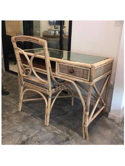 เก้าอี้โต๊ะทำงานหวายอ่านหนังสือ SARNN