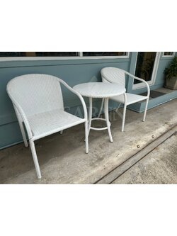 SARNN ชุดเก้าอี้สนามหวายเทียม รุ่น Polo