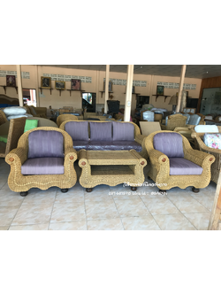 ชุดรับแขกหวายแท้สุพรรณหงส์