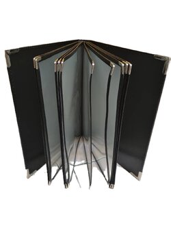 แฟ้มปกหนังเอนกประสงค์ ซองพลาสติก 10ซอง ใส่งาน20 หน้า แฟ้มใส่เมนูอาหาร ขนาดA4