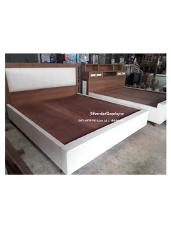 เตียงหวายแท้หัวเตียงบุฟองน้ำสานหวาย