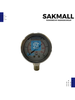 Pressuse Gauge ออกล่าง Y-50 น้ำมัน(10 Bar -140 Psi)