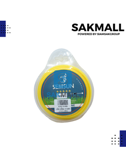 เอ็นตัดหญ้า 3.0mm. เหลี่ยม 15m.ส้ม