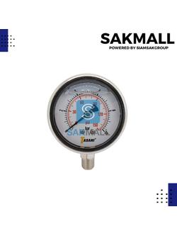 Pressuse Gauge ออกล่าง Y-60 น้ำมัน (10 Bar -150 Psi) TASANI