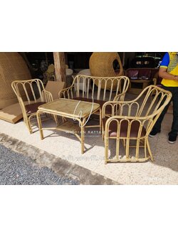 ชุดหวายแท้นั่งเล่น หุ้มเบาะนั่ง