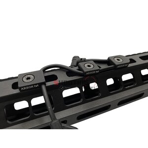 ตัวจัดเก็บสายไฟสวิทช์หางหนู M-Lok Wire Guide System สำหรับราง M-Lok