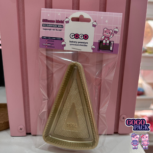 กล่องเค้กสามเหลี่ยม ฐานสีทอง No.ฝา