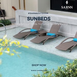 เตียงอาบแดด เตียงอลูมิเนียม เตียงหวายเทียม Sunbed Sun lounger