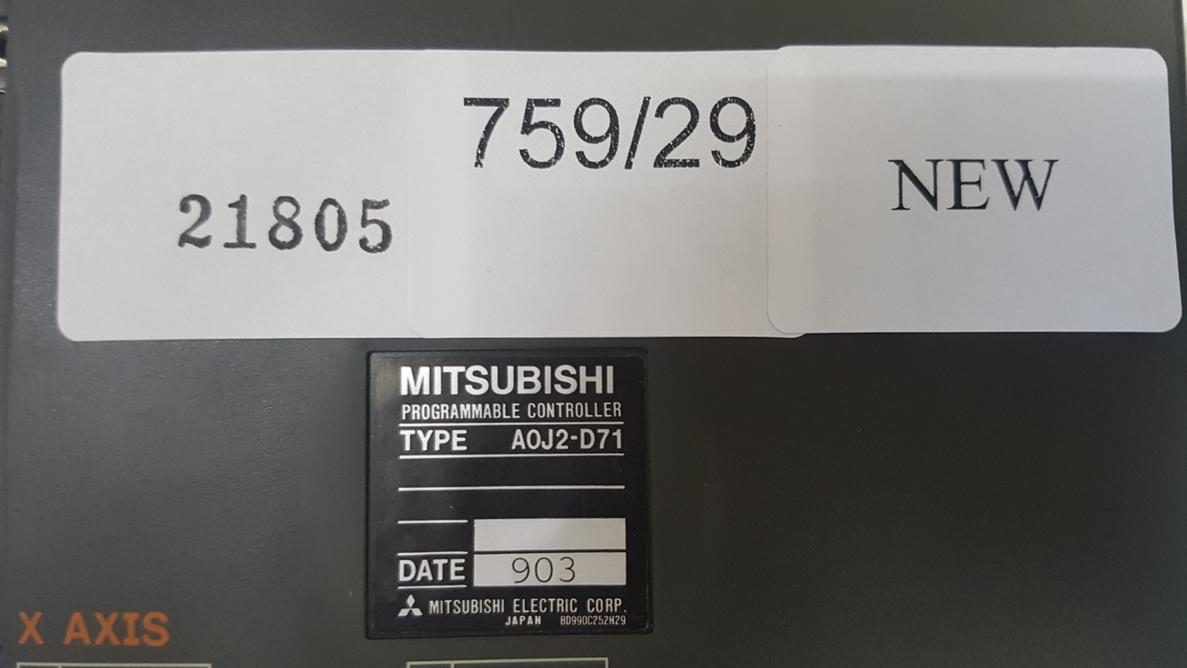 PLC " MITSUBISHI " MODEL : A0J2-D71