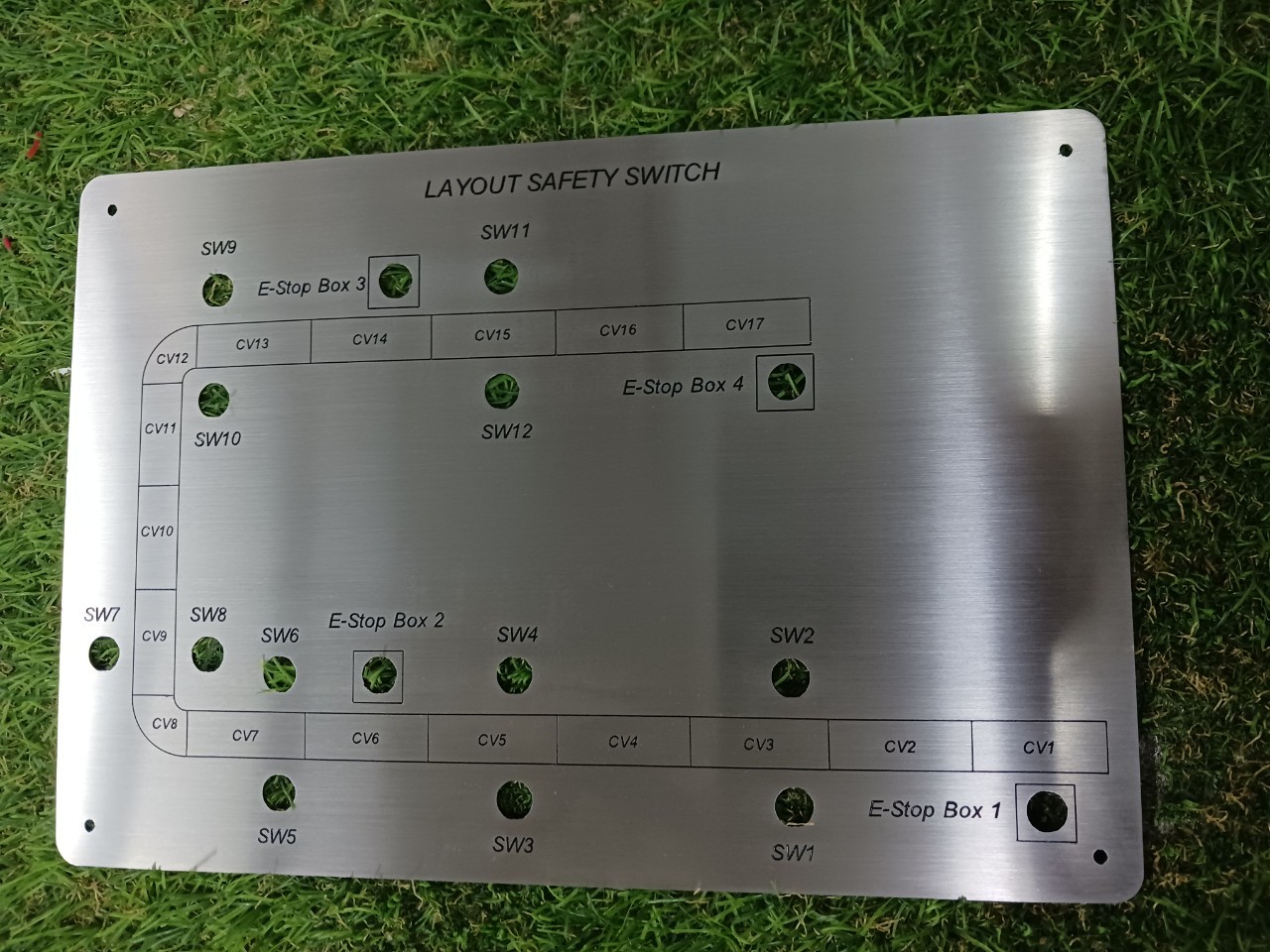 ป้ายเนมเพลท เเสตนเลสกัดกรด