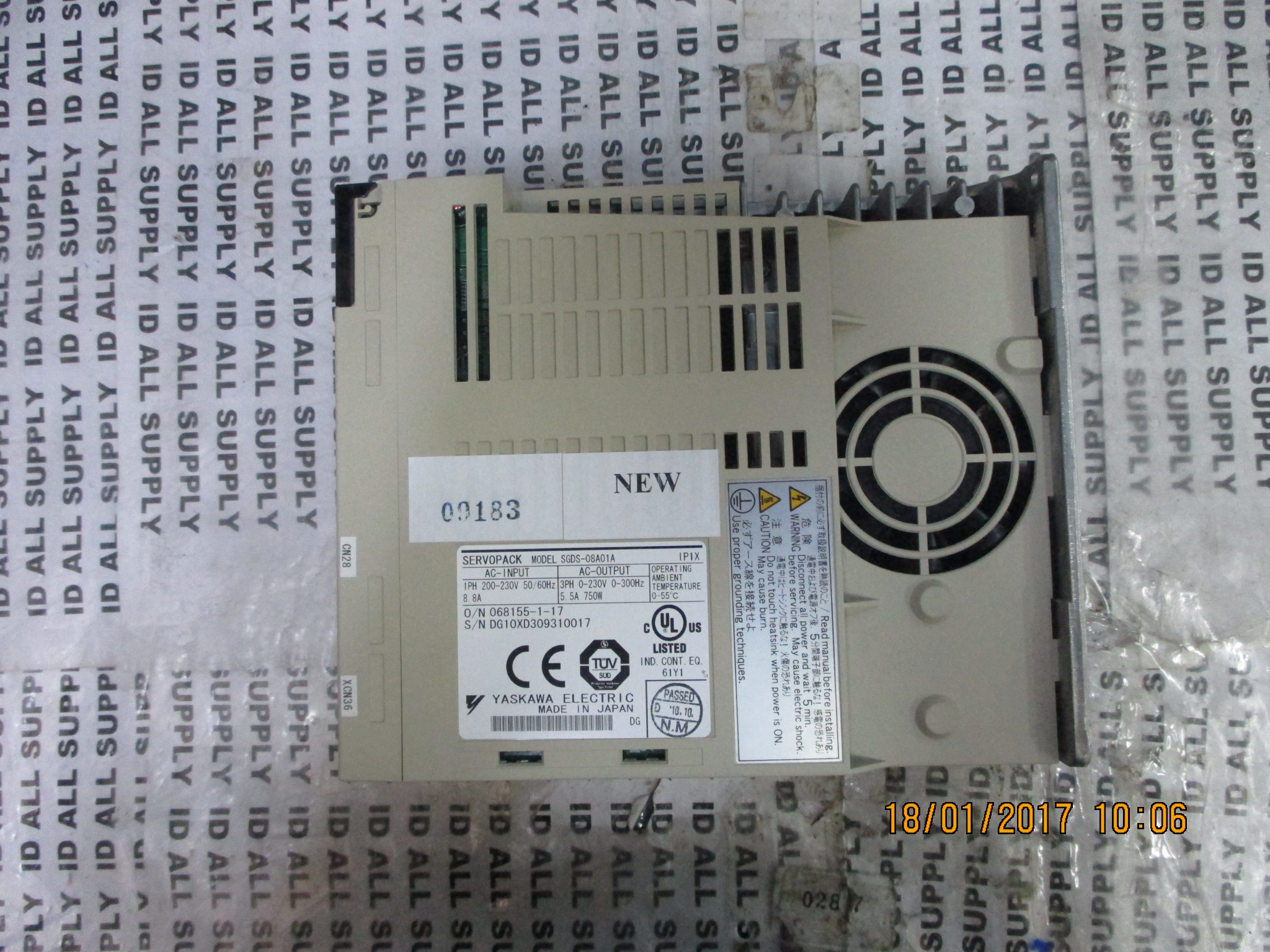 SGDS-08A01A DRIVE "YASKAWA"