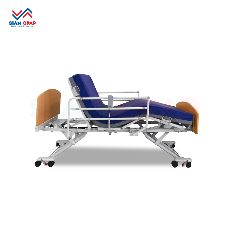 เตียงผู้ป่วยไฟฟ้า 8 ฟังก์ชั่น ปรับขยายความยาวได้ Invacare รุ่น CS8 Floorline King Bed รับประกันศูนย์ไทย 6 ปี