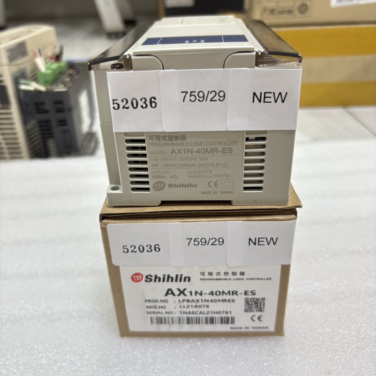 PLC " SHIHLIN " MODEL : AX1N-40MR-ES