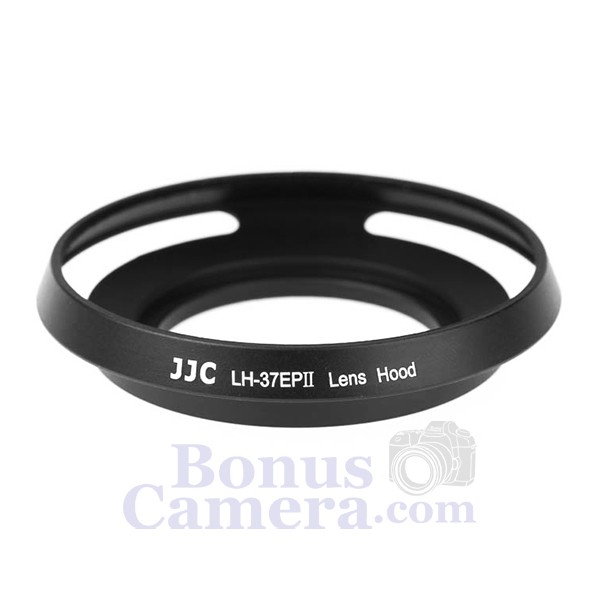 LH-37EP II ฮู้ดสีดำสำหรับเลนส์โอลิมปัส M.Zuiko ED 14-42mm F3.5-5.6 EZ,17mm f2.8 Olympus Lens Hood