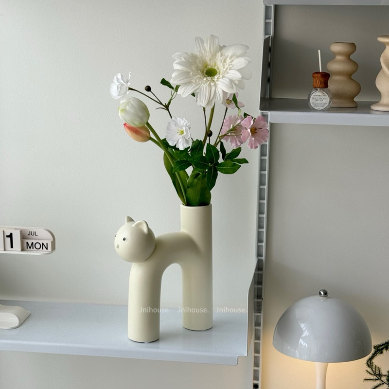 [พร้อมส่ง] Jnihouse : KITTY VASE แจกันน้องแมว แจกันดอกไม้