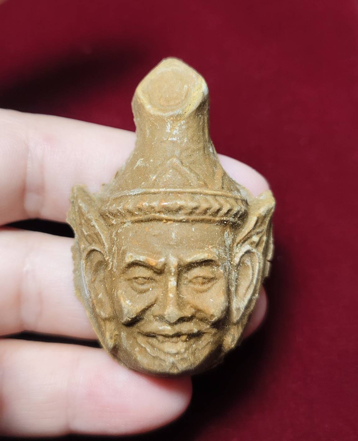 เศียรพ่อแก่ บรมครูแห่งสรรพวิชา (หลังฝังตะกรุดทองเหลือง) พระมหาวารินทร์ วัดสันต้นหมื้อ จ.เชียงใหม่