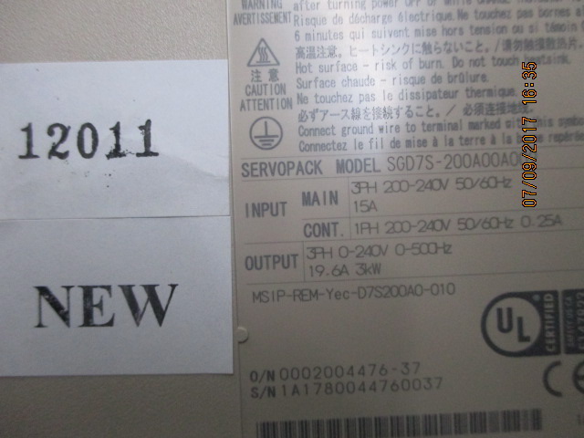 ซ่อม SGD7S-200A00A002 SERVO DRIVE "YASKAWA"